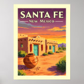 Santa Fe New Mexico Poster (Voorkant)