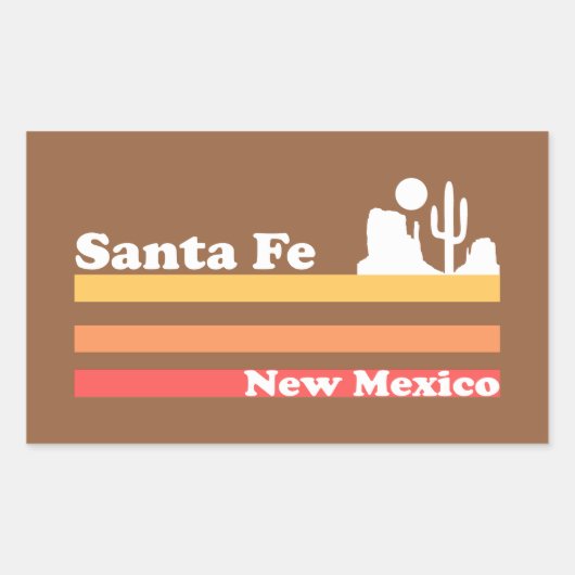 Santa Fe New Mexico Rechthoekige Sticker (Voorkant)