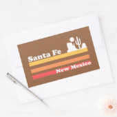 Santa Fe New Mexico Rechthoekige Sticker (Envelop)