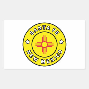 Santa Fe New Mexico Rechthoekige Sticker
