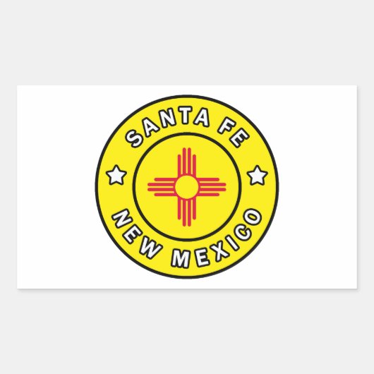Santa Fe New Mexico Rechthoekige Sticker (Voorkant)