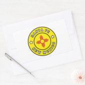 Santa Fe New Mexico Rechthoekige Sticker (Envelop)