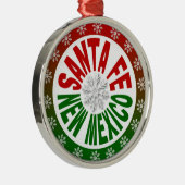 Santa Fe New Mexico red green ornament (Rechts)