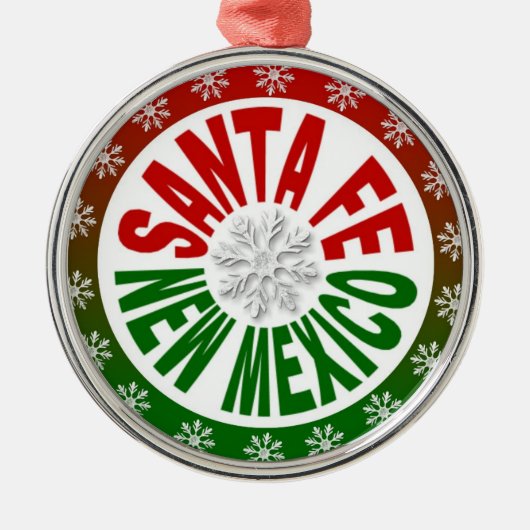 Santa Fe New Mexico red green ornament (Voorkant)