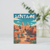 Santa Fe New Mexico Reizen Briefkaart (Staand voorkant)