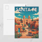 Santa Fe New Mexico Reizen Briefkaart (Voorkant / Achterkant)