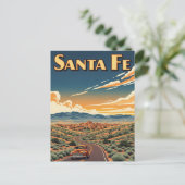  Santa Fe New Mexico Reizen Briefkaart (Staand voorkant)