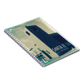 Santa Fe New Mexico Retro Reis Notitieboek (Rechterzijde)