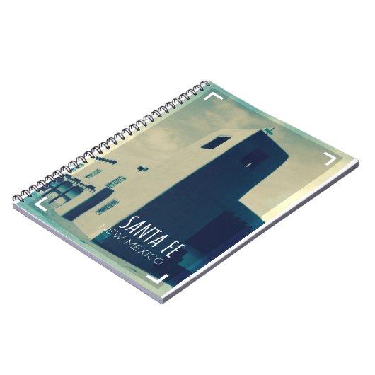 Santa Fe New Mexico Retro Reis Notitieboek (Linkerzijde)