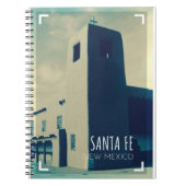 Santa Fe New Mexico Retro Reis Notitieboek (Voorkant)