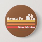  Santa Fe New Mexico Ronde Button 7,6 Cm (Voorkant)