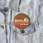  Santa Fe New Mexico Ronde Button 7,6 Cm (In situ)