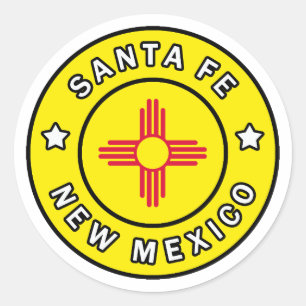 Santa Fe New Mexico Ronde Sticker