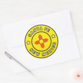 Santa Fe New Mexico Ronde Sticker (Envelop)