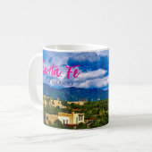 Santa Fe New Mexico Schilderachtig koffie Mok (Voorkant links)