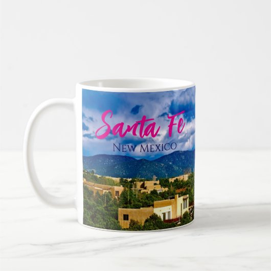 Santa Fe New Mexico Schilderachtig koffie Mok (Links)