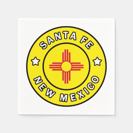 Santa Fe New Mexico Servet (Voorkant)
