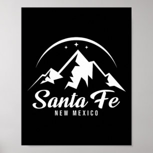 Santa Fe New Mexico Ski Resort Skiën Snowboarding Poster