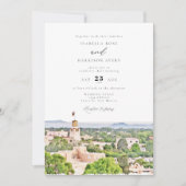 SANTA FE New Mexico Skyline Destination Wedding Kaart (Voorkant)