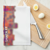 Santa Fe New Mexico Skyline Theedoek (Quarter Fold)