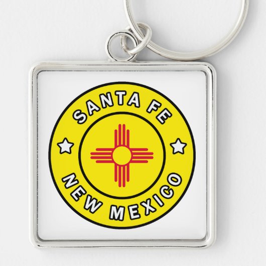 Santa Fe New Mexico Sleutelhanger (Voorkant)