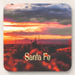Santa Fe New Mexico Sun Set Bier Onderzetter