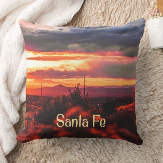 Santa Fe New Mexico Sun Set Kussen (Deken)
