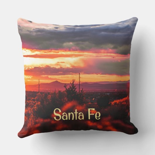 Santa Fe New Mexico Sun Set Kussen (Achterkant)