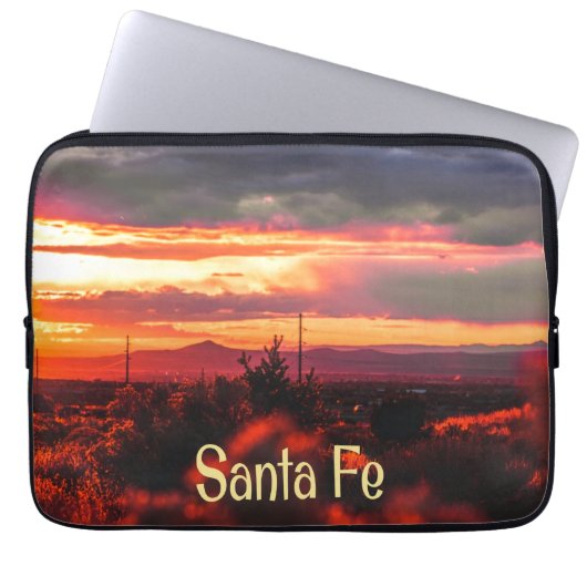 Santa Fe New Mexico Sun Set Laptop Sleeve (Voorkant)