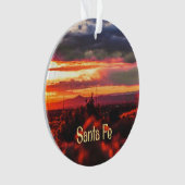 Santa Fe New Mexico Sun Set Ornament (voorkant)