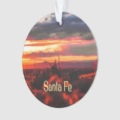 Santa Fe New Mexico Sun Set Ornament (voorkant)