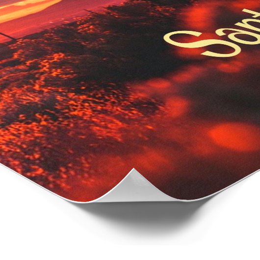 Santa Fe New Mexico Sun Set Poster (Hoek)