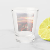 Santa Fe New Mexico Sun Set Shot Glas (Achterkant)