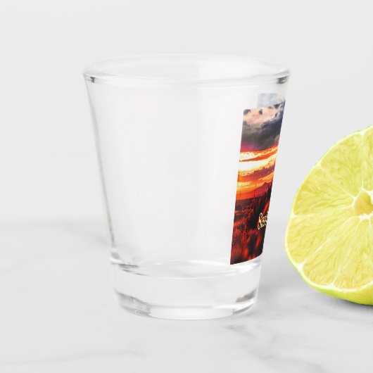 Santa Fe New Mexico Sun Set Shot Glas (Links)