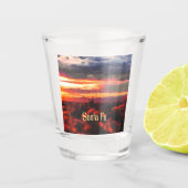 Santa Fe New Mexico Sun Set Shot Glas (Voorkant)