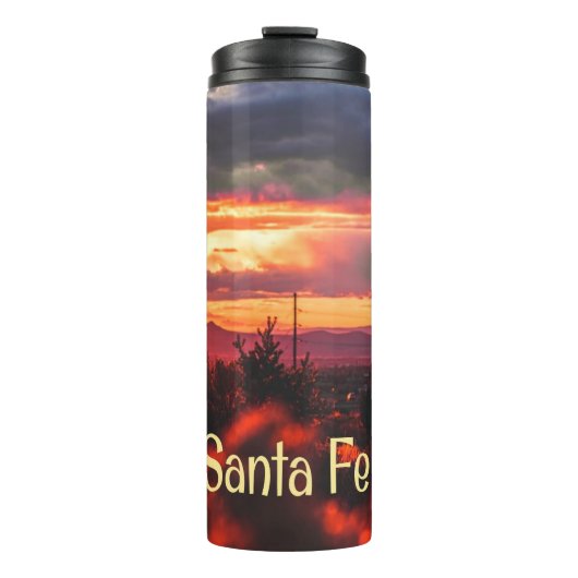 Santa Fe New Mexico Sun Set Thermosbeker (Voorkant)