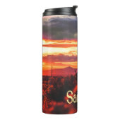 Santa Fe New Mexico Sun Set Thermosbeker (Gedraaid links)