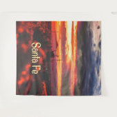 Santa Fe New Mexico Sun Set Wandkleed (Voorkant (horizontaal))