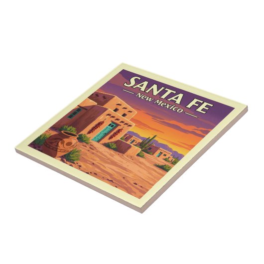 Santa Fe New Mexico Tegeltje (Zijkant)