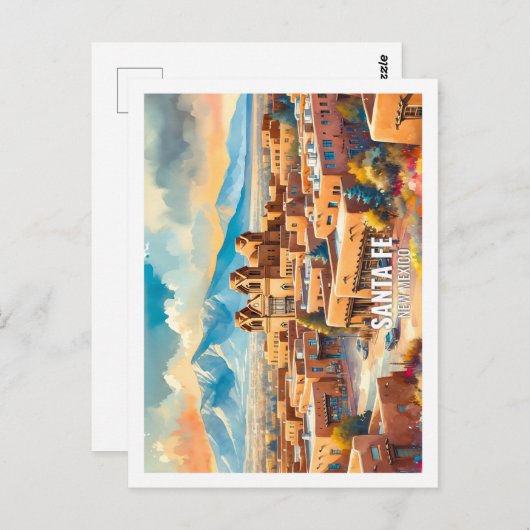 Santa Fe New Mexico Verenigde Staten Famous Place Briefkaart (Voorkant / Achterkant)