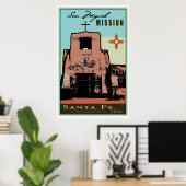 Santa Fe, New Mexico, Verenigde Staten Poster (Thuiskantoor)