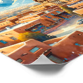 Santa Fe New Mexico Verenigde Staten Travel Places Poster (Hoek)