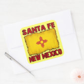 Santa Fe, New Mexico Vierkante Sticker (Envelop)