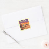Santa Fe New Mexico Vierkante Sticker (Envelop)