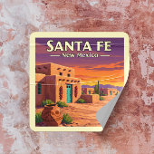  Santa Fe New Mexico Vierkante Sticker