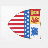 Santa Fe, New Mexico (wapenschild) Fleece Deken (Voorkant (Horizontaal))