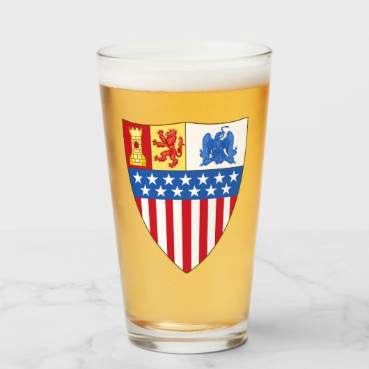 Santa Fe, New Mexico (wapenschild) Glas (Voorkant gevuld)