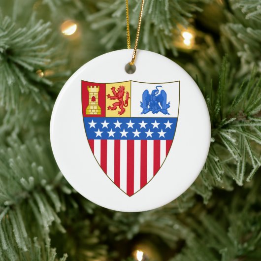 Santa Fe, New Mexico (wapenschild) Keramisch Ornament (Boom)