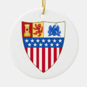 Santa Fe, New Mexico (wapenschild) Keramisch Ornament (Voorkant)