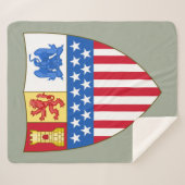 Santa Fe, New Mexico (wapenschild) Sherpa Deken (Voorkant (horizontaal))